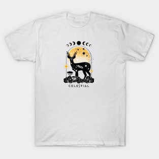 Celestial spirit animal Roe-deer T-Shirt